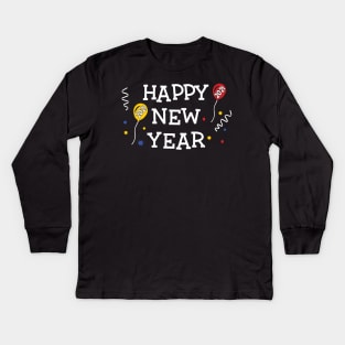 Happy New Year 2021 Kids Long Sleeve T-Shirt